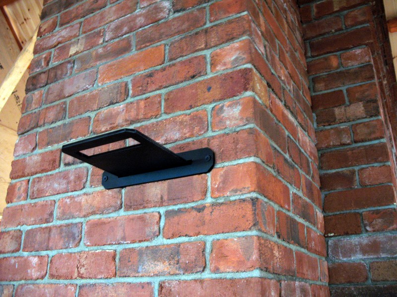 A typical guillotine damper in the chimney