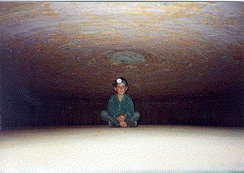 Interior view of the bake chamber showing vaulted ceiling of hand-made clay brick