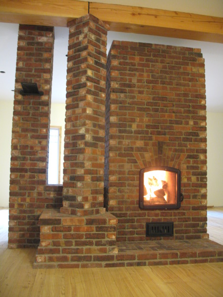  New Glasgow, Image 2. Finnish style contra-flow heater, chimney, and support column