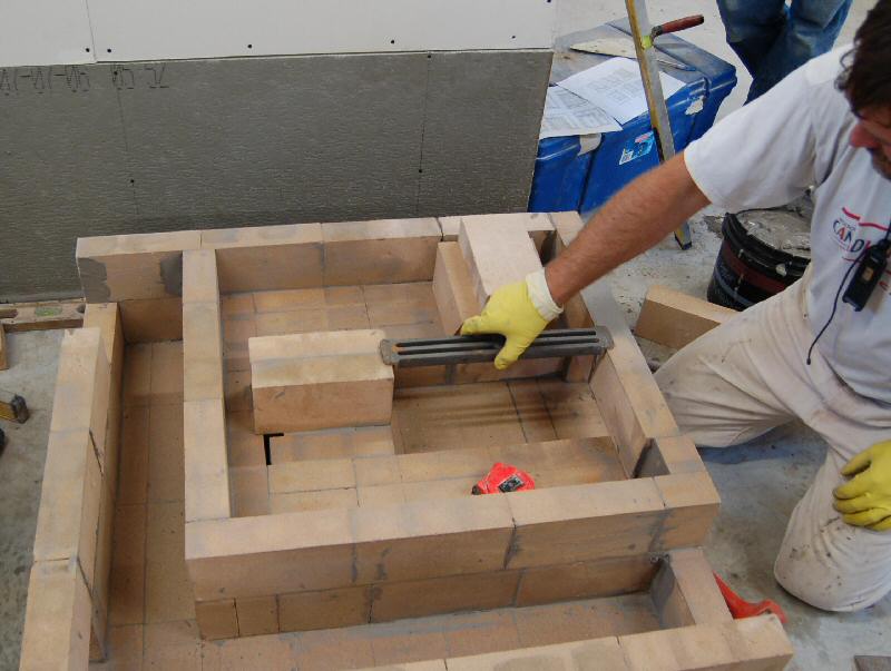 Experimental masonry hydronic heating workshop