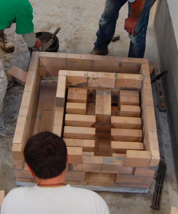 Experimental masonry hydronic heating workshop