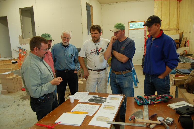 Experimental masonry hydronic heating workshop