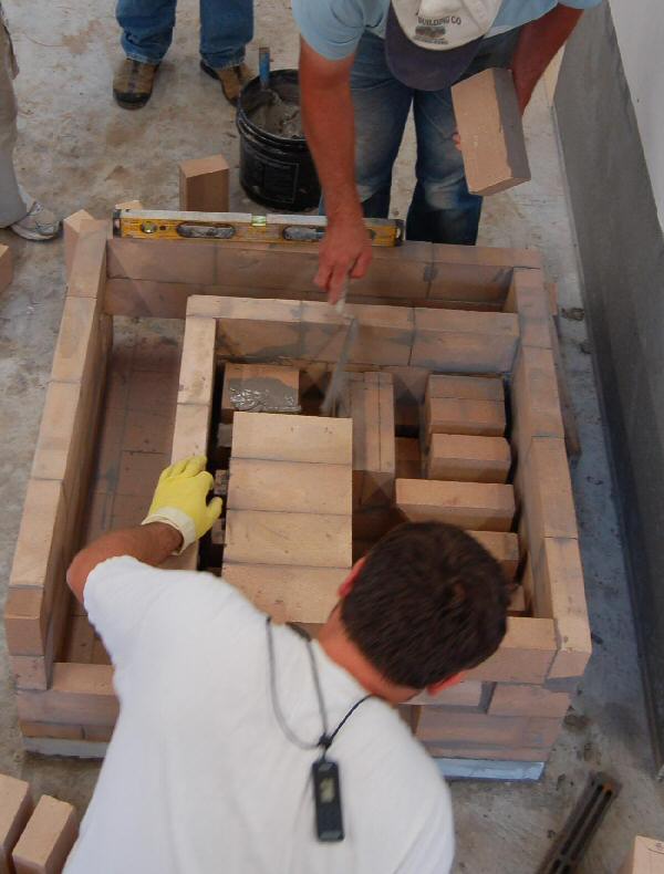 Experimental masonry hydronic heating workshop