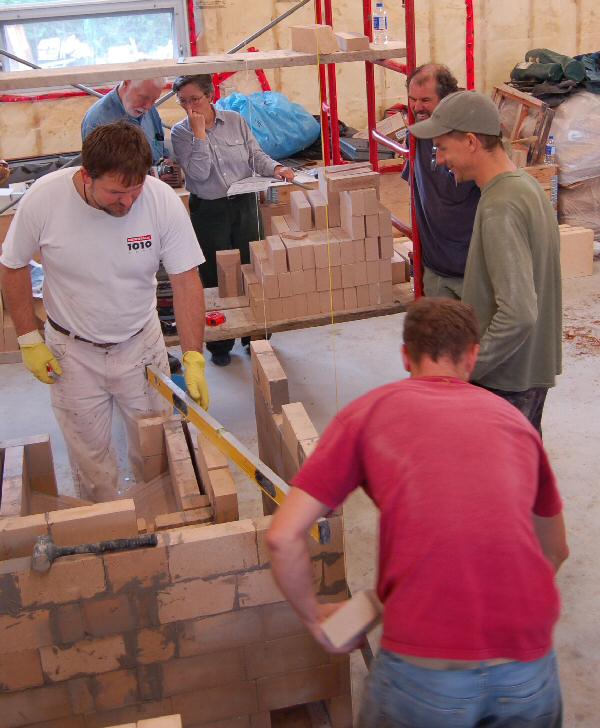 Experimental masonry hydronic heating workshop