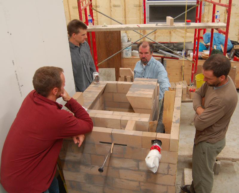 Experimental masonry hydronic heating workshop