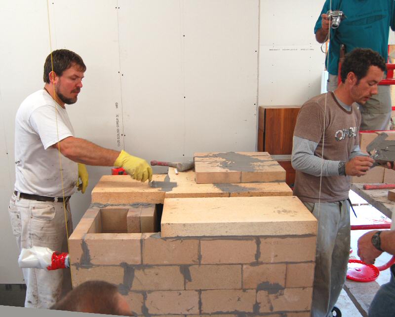 Experimental masonry hydronic heating workshop